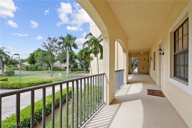 view of balcony