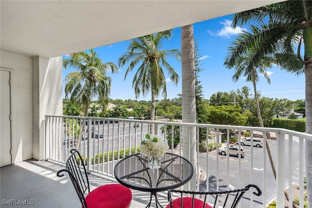 view of balcony