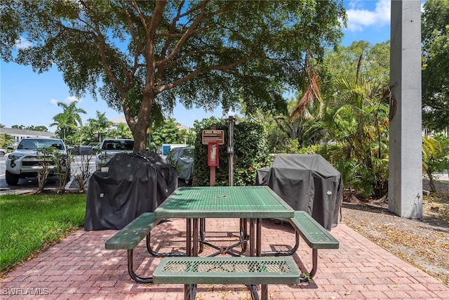 exterior space with a patio