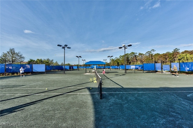 view of tennis court