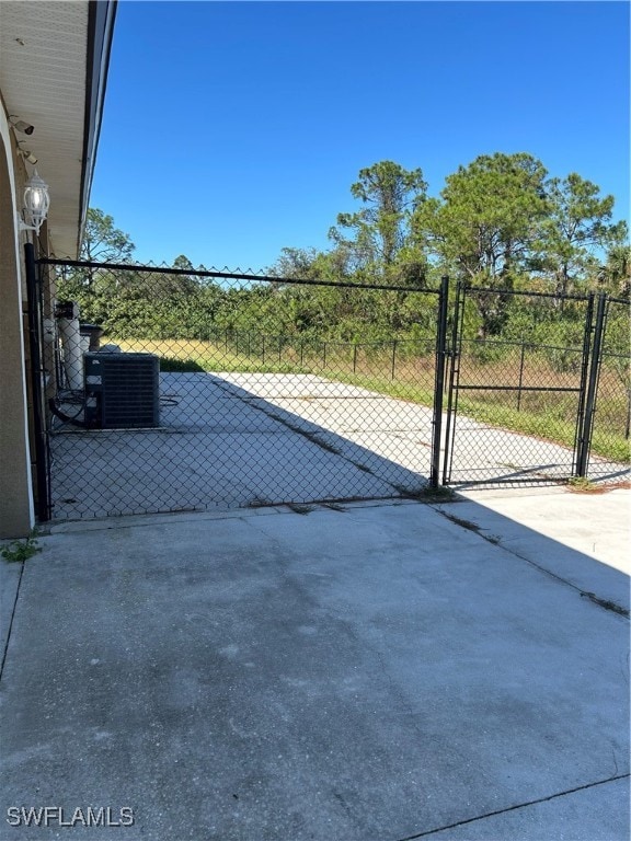 view of patio / terrace featuring central air condition unit