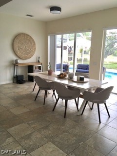 view of dining area