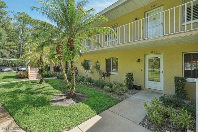 exterior space with a balcony