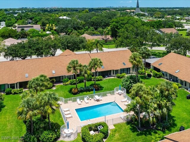 birds eye view of property