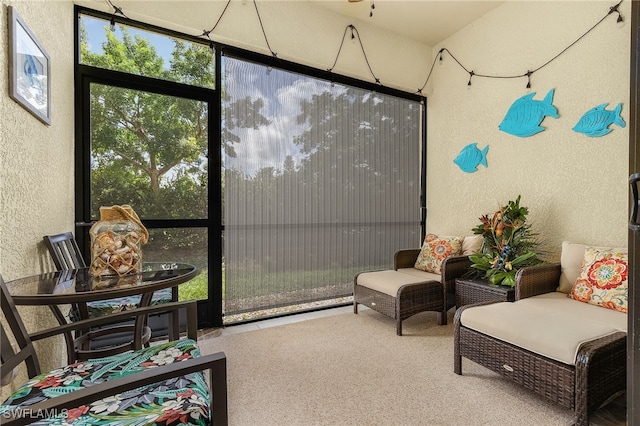 view of sunroom