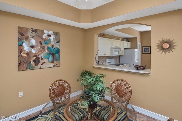 view of dining room