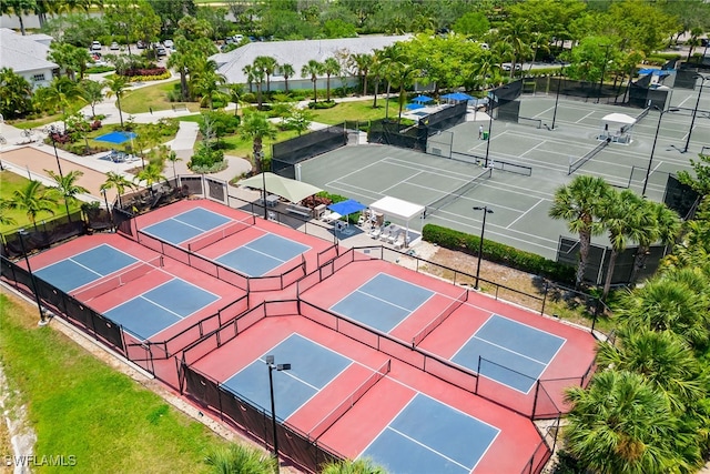 view of tennis court