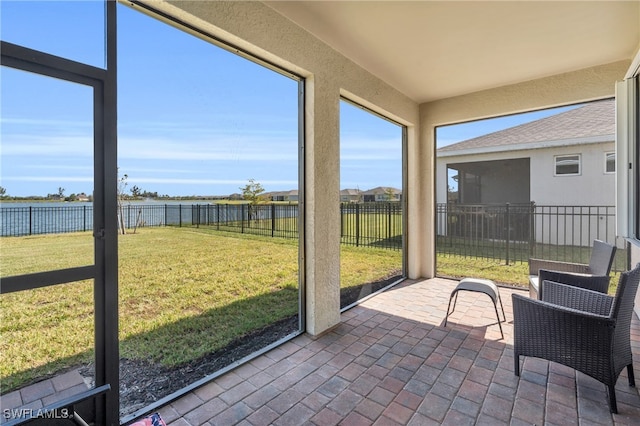 view of sunroom