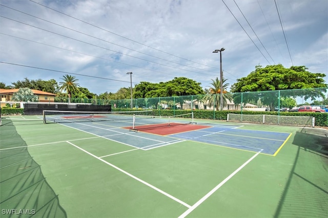 view of sport court