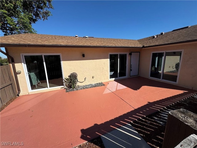 rear view of house with a patio area