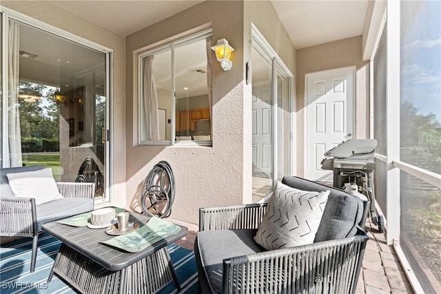 view of sunroom / solarium