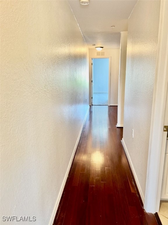 hall featuring hardwood / wood-style flooring