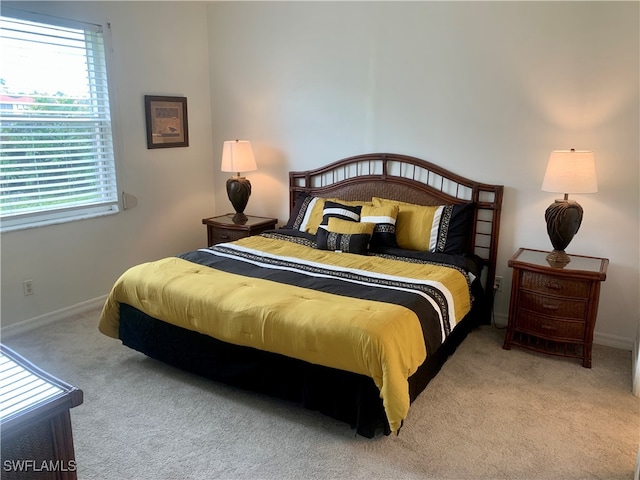 bedroom with carpet floors