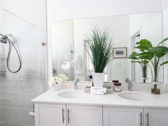 bathroom featuring vanity