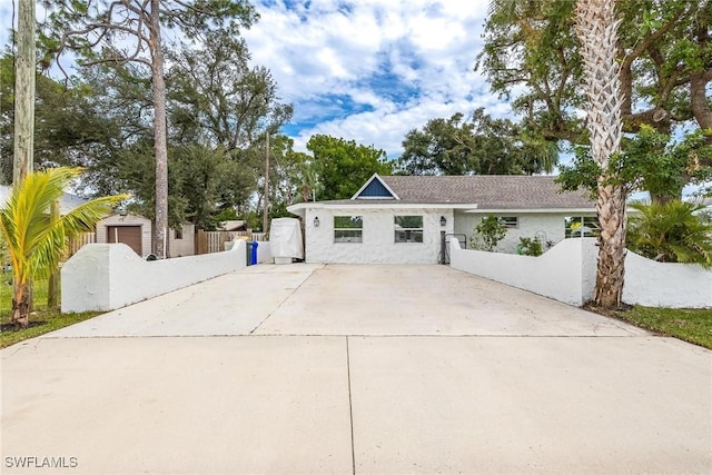 view of ranch-style house