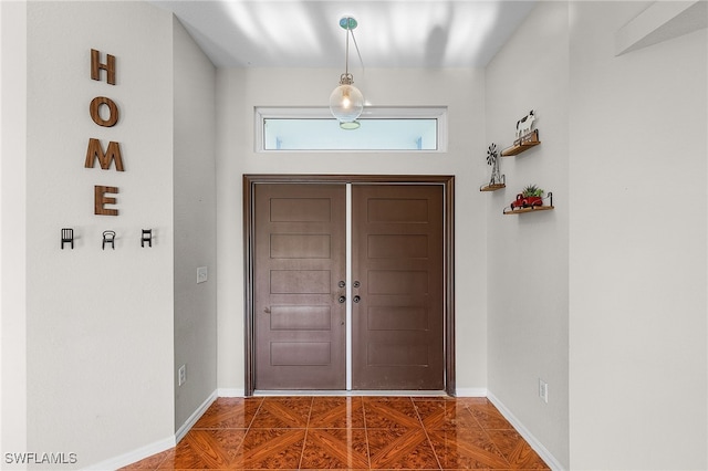 view of tiled entryway