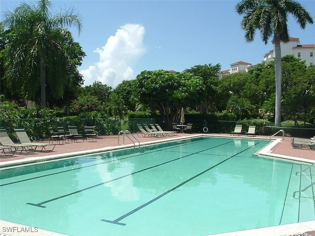 view of pool with a patio area