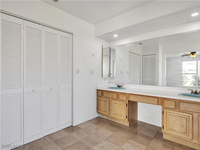 bathroom with vanity