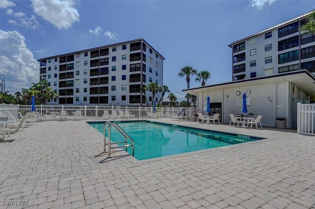 view of pool with a patio