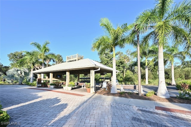 view of home's community featuring a gazebo