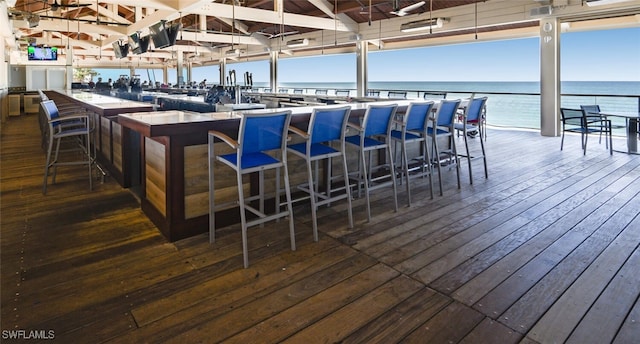 interior space featuring dark wood finished floors