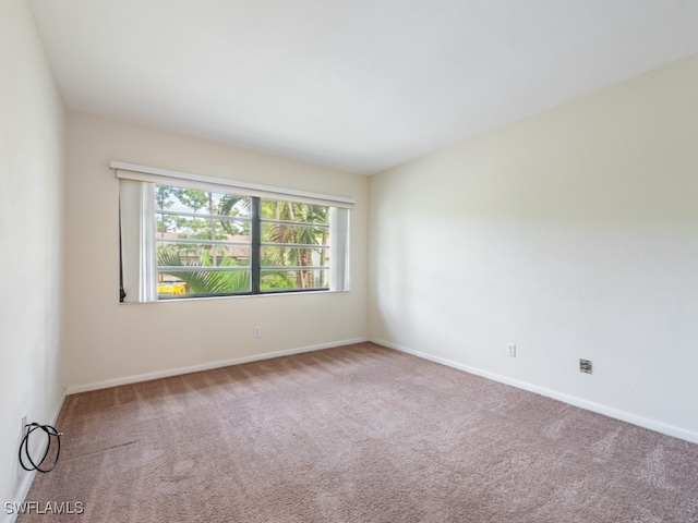 view of carpeted empty room