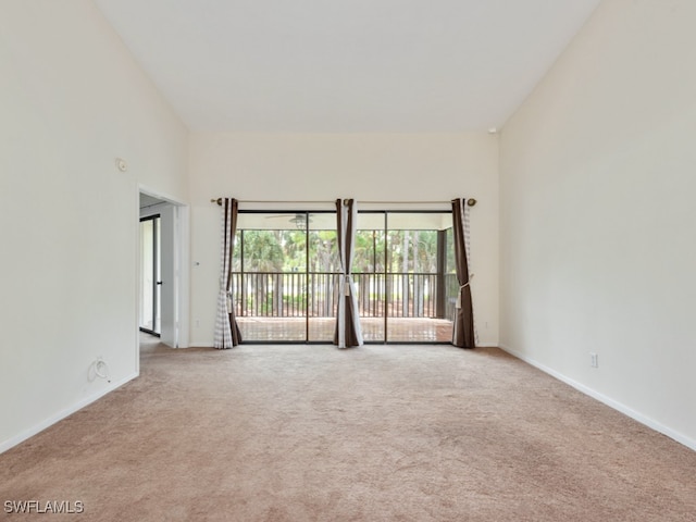 empty room with light carpet