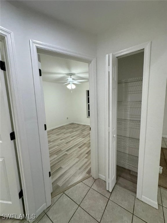 interior space with light wood-type flooring