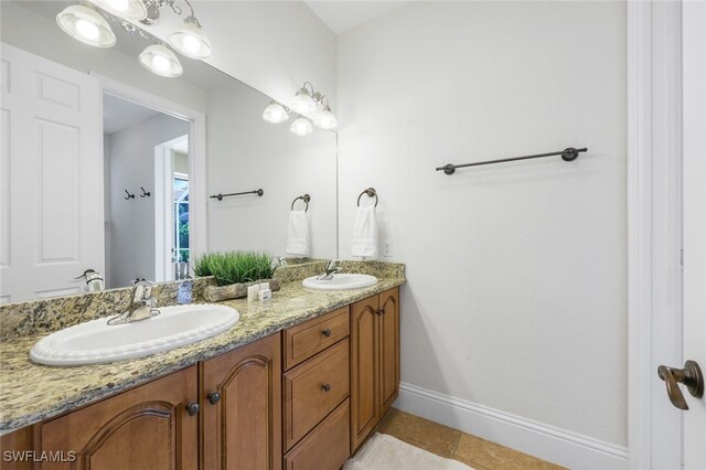 bathroom featuring vanity