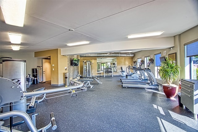 view of exercise room