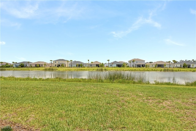 water view featuring a residential view