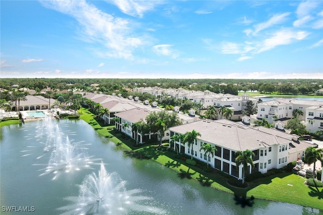 571 Avellino Isles Cir Unit 27102, Naples, FL 34119 - aerial perspective of suburban area featuring a large body of water