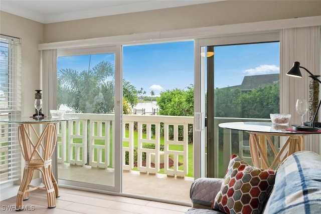 view of sunroom / solarium