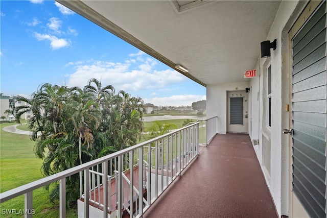 view of balcony