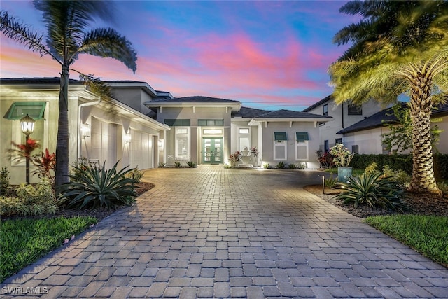 view of front of house featuring french doors