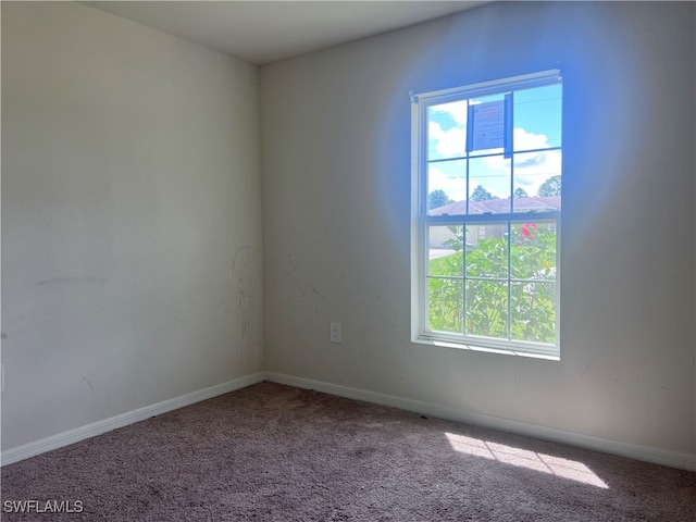 view of carpeted empty room