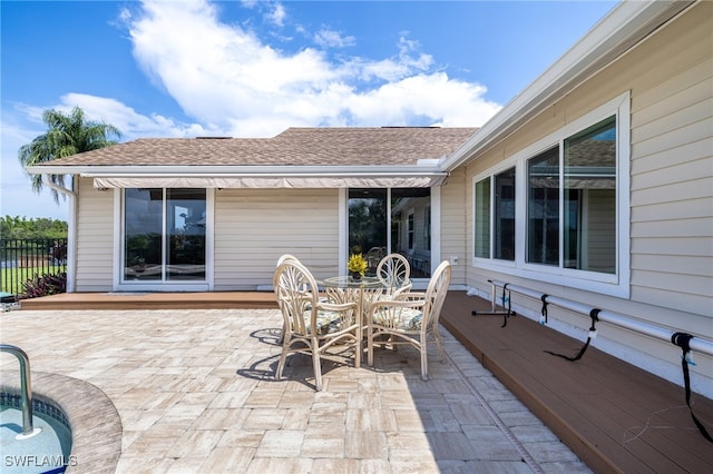 2110 Sebastian Ct, Alva, FL 33920 - view of patio featuring outdoor dining area
