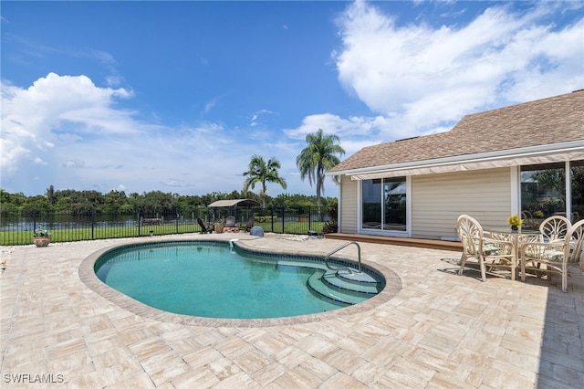 view of pool with a patio area