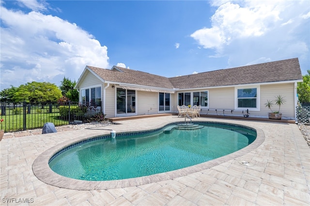 2110 Sebastian Ct, Alva, FL 33920 - view of swimming pool with a patio
