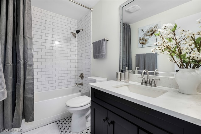 2110 Sebastian Ct, Alva, FL 33920 - bathroom with toilet, shower / tub combo, and vanity
