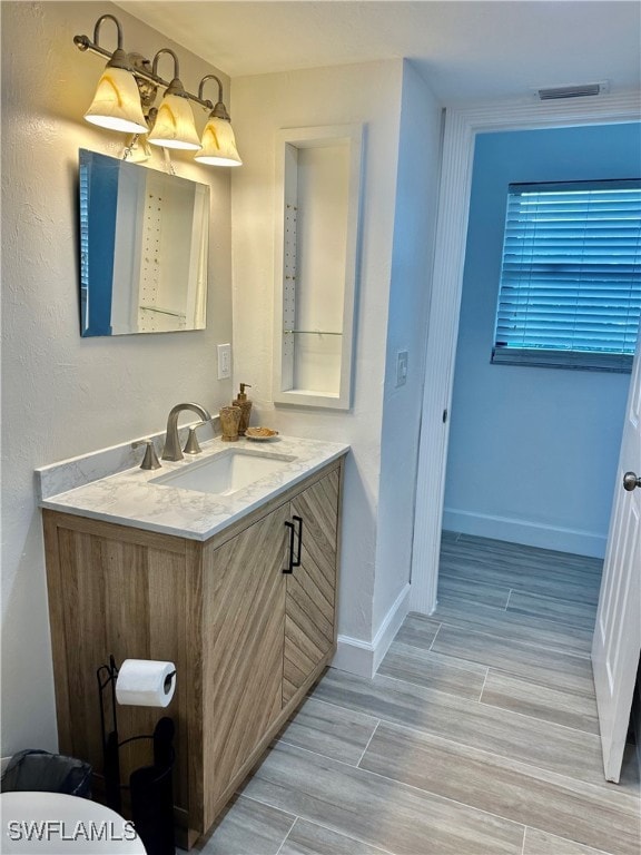 bathroom with vanity