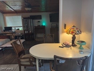 dining space featuring tile patterned flooring