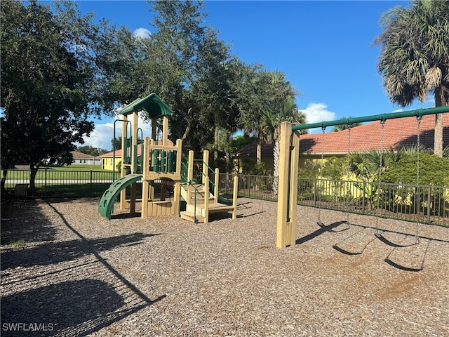 view of jungle gym