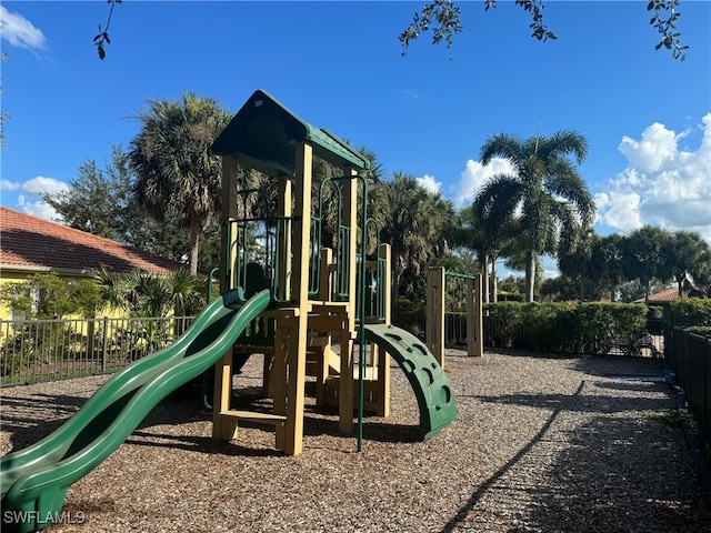 view of play area