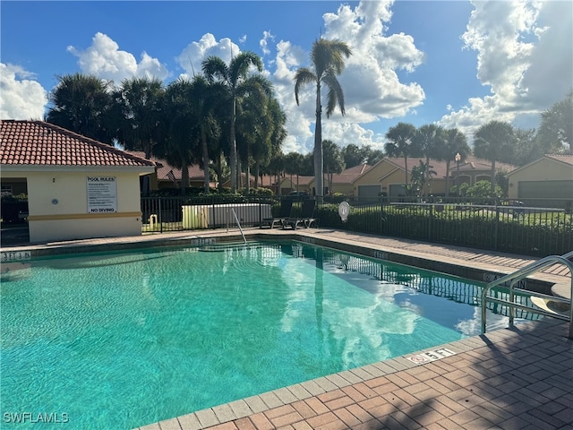 view of pool