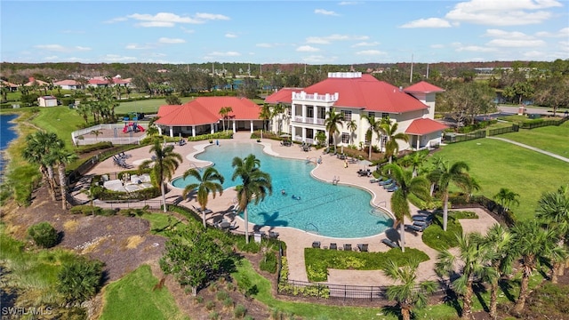 drone / aerial view