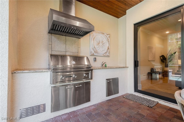 view of patio / terrace with grilling area