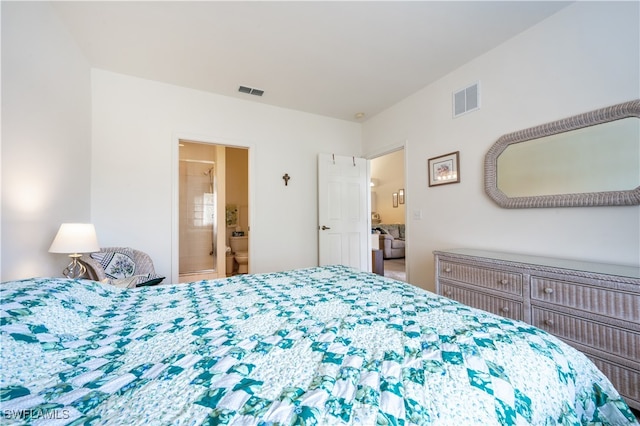 bedroom with ensuite bathroom