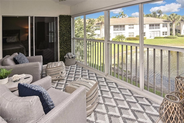 view of sunroom / solarium