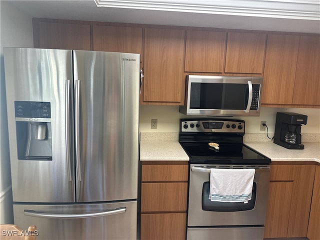 kitchen featuring appliances with stainless steel finishes